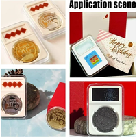 Boîte de présentation pour pièces de monnaie commémoratives, manuelle, avec joint d'étanchéité, 18 mm, 19 mm, 32 mm, 38 mm, 40 mm, 45 mm