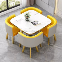 Table ronde de loisirs modernes bon marché et chaises pour tables de négociation de meubles de restaurant dans les cafés célébrité Internet
