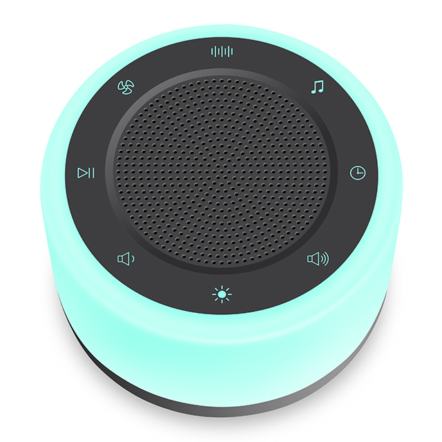 Best Selling 7 Color Changing White Noise Machine 32 Soothing Sounds Noise Machine with Night Light for Baby Sleep Helping