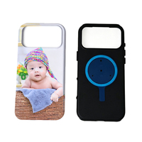 Nouvelle coque de téléphone magnétique 2 en 1 avec revêtement par sublimation, finition brillante et mate, haute qualité PC+TPU, anti-chute, coque robuste magnétique 2 en 1
