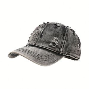 Gorra de béisbol europea y americana para hombre y mujer, de tela de terciopelo, con visera curva, estilo vaquero desgastado, para un look urbano y de hip hop. - Product Image 5