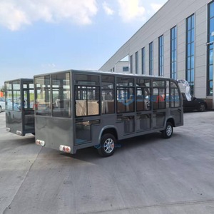 High-quality gray 4+1 <b>row</b> sightseeing bus factory selling low-priced sightseeing bus park attractions available - Product Image 6