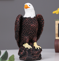Modèle d'aigle réaliste en résine pour l'extérieur, artisanat décoratif pour la maison, le jardin, les plantes en pot, idéal pour la Fête de l'Indépendance