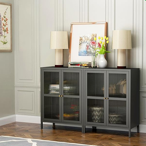 Gabinete de despensa de almacenamiento nórdico Cocina Comedor <span class=keywords><strong>Vajilla</strong></span> Armario Aparador Gabinete - Product Image 2