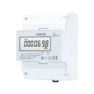 SDM72BI Resettable Bi-directional Din Rail Three Phase Electronic kWh meter with Pulse Output