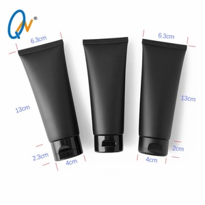 Tube cosmétique mat noir pour crème, tube souple en plastique pour cosmétiques / tube pour crème solaire, emballage en plastique PE pour cosmétiques - Product Image 3