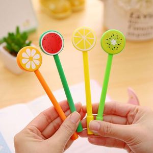 Fruit-shaped Plastic Gel Pen with Customized Colors Blue Logo Promotional Advertising <b>Gift</b> Pens for Children Wholesale Events - Product Image 1