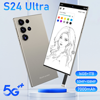 Teléfono Celular S24 Ultra al Por Mayor, Precio de Fábrica, 16GB+1TB, 7.3 Pulgadas, Desbloqueado, S-Pen, Deca Core, 4G WIFI, Android LTE, 108MP, Asequible, OEM