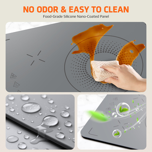Coussin <span class=keywords><strong>chauffant</strong></span> pour aliments, température à 3 vitesses et synchronisation de 7 heures, <span class=keywords><strong>plaque</strong></span> chauffante électrique pour aliments, tapis <span class=keywords><strong>chauffant</strong></span> pliable en silicone rapide pour aliments - Product Image 2