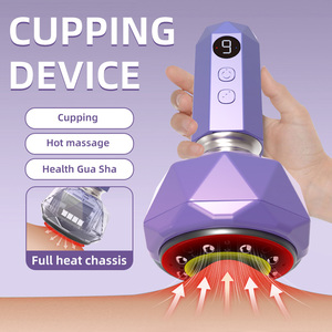 Handheld Gua Sha Heating Therapy <strong>Instrument</strong> Electric Scraping Vacuum Cupping Massager for Neck Manual Wireless - Product Image 1