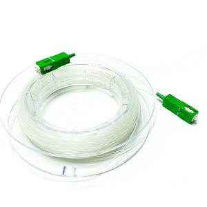 สายเคเบิลใยแก้วนำแสงที่มองไม่เห็นเบอร์ FTTH G657A2 0.9มม. SC APC สายเคเบิลใยแก้วนำแสงที่มองไม่เห็นเพื่อประสิทธิภาพเครือข่าย WIFI สูงสุดและ5g - Product Image 1