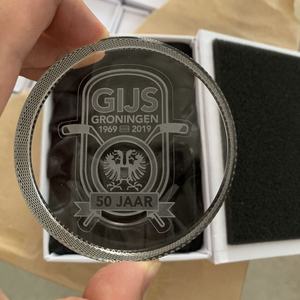 ฮอกกี้เด็กซน3นิ้ว Dia Optical คริสตัลรางวัลโล่ประกาศเกียรติคุณด้วยการแกะสลักสำหรับทับกระดาษเครื่องประดับของที่ระลึก - Product Image 3