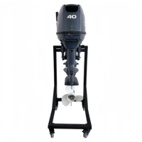 Motor tempel 2 tak 40HP berpendingin air, berbahan aluminium alloy, bersertifikasi CE, OEM, dengan suku cadang lengkap untuk berbagai perahu karet