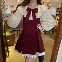 Robes pour femmes de style coréen, nouvelle mode, pour tous les jours, avec nœud papillon, robe élégante, printemps été, robe mi-longue