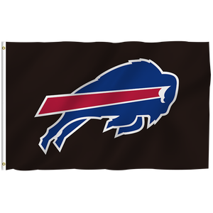 Haute qualité 3x5ft pour équipe de Football <span class=keywords><strong>NFL</strong></span> conception personnalisée bannière Buffalo Bills drapeaux 100% Polyester Stock toutes les équipes - Product Image 1