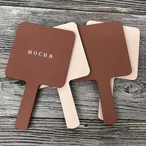 Espejo de Maquillaje de Mano con Logotipo Personalizado, Espejo Promocional OEM Personalizado para Marca y Boutique - Product Image 1