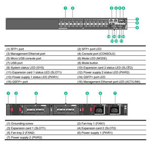 สวิตช์ D H3C S6520X-30QC-HI 30 พอร์ต 1/10GE SFP+ 2x40GE QSFP+ พอร์ตความหนาแน่นสูง 10G SDN สำหรับศูนย์ข้อมูลระดับองค์กร รองรับ QoS และ SNMP - Product Image 2