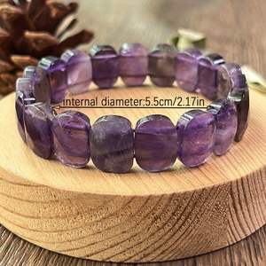 Natural Stone Ball-Shaped Trendy Colorful Glass Beaded Wealth Attraction <b>Bracelet</b> In-house Production Wholesalers Pre-production - Product Image 3
