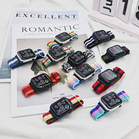 Montre électronique numérique LED à bracelet élastique bon marché en gros d'usine 2025 pour femmes, hommes et enfants