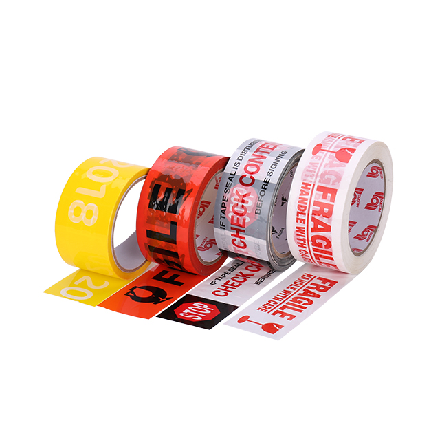Band Box Sealing Klebeband Mit Logo Printed Adhesive BOPP Roll Custom Tape For Packaging