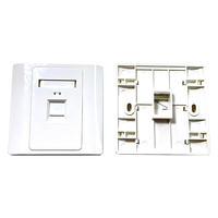 86 Type Ethernet Telecom Parts 2 3 4 RJ45 Keystone Wall Socket Façade 1 2 Port Network Wall Face Plate
