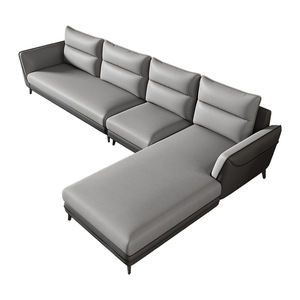 Nordic Style Fabric Sofa L-Shaped Upholstered <b>Foam</b> Filling For Living Room - Product Image 4