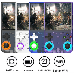 Nouvelle console de jeu portable R36 Ultra modèle 2026 avec écran de 4,0 pouces, communication Wi-Fi, 20000 jeux intégrés, 64 Go, ArK OS, 720x720 - Product Image 6