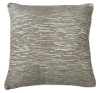 Housse de coussin jacquard rayée métallique haut de gamme, style nordique, pour décoration intérieure de luxe, avec dos en velours