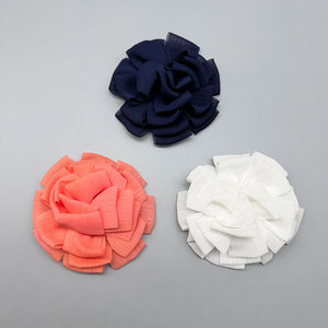 Handmade Pleated 3D Lotus <b>Flower</b> Hair Accessories For Children Clothing Shoes Bags DIY Crafts 8.5cm Fresh <b>Sweet</b> Style - Product Image 4