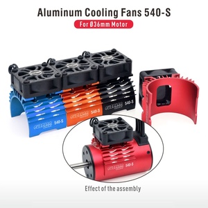 Surpass Hobby 540 ventilateur de refroidissement de moteur en métal électrique 36mm Double ventilateurs froids dissipateur de chaleur costume pour tous les modèles de voitures 1/8 1/10 pièces RC - Product Image 6