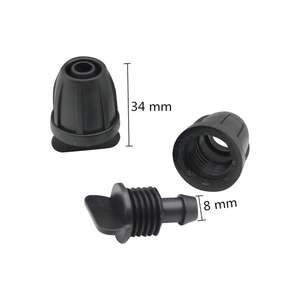 Raccords de tuyauterie de jardin à raccordement rapide pour irrigation goutte à goutte : coudes, tés et connecteurs droits pour tuyaux de 8/11 mm - Product Image 6