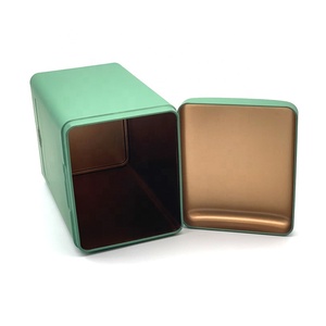 Bán buôn sang trọng thực phẩm trà bao bì kim loại <span class=keywords><strong>tin</strong></span> có thể hộp cà phê gia vị màu đen hình chữ nhật trà <span class=keywords><strong>tin</strong></span> - Product Image 5