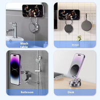 2025 libération 360 degrés Rotation pliable magnétique support de téléphone portable Super forte aspiration sous vide Flexible bureau téléphones mobiles