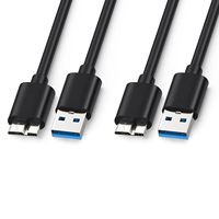 Cable USB 3.0 a Micro B Syong para Transferencia de Datos de Disco Duro de Cámara y Carga Rápida y Suministro de Energía para Dispositivos Móviles