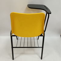 Chaise d'école ergonomique populaire pour étudiants, avec bureau d'écriture et porte-livres, en plastique à quatre pieds