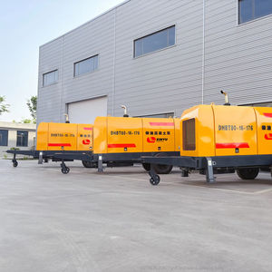 Pompe à béton pour remorque à moteur diesel 30/40/50/60/80 mètre cube de pompe à béton à vendre - Product Image 1