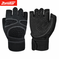 Gants de musculation antidérapants avec support pour les poignets pour l'entraînement