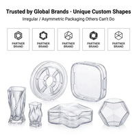 Bobine de filament en plastique transparent personnalisée, bobine vide, moulage par injection transparent, fabricant OEM ODM, boîte d'emballage