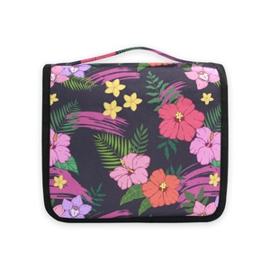 New Arrival Hawaiian Tropical Flower Durable Hanging Toiletries Organizer Cosmetic <b>Makeup</b> <b>Storage</b> Toiletry Bags <b>for</b> Travel - Product Image 6