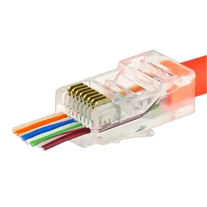 Đi Qua Đầu Nối Truyền Qua Cat6 RJ45