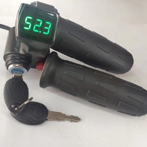 Twist Throttle Voltmeter/Display 12-99v Multifunktion schalter Lock/Key Accelerator Elektro fahrrad lenker TRICYCLE Scooter Parts - Product Image 2