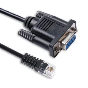 Индивидуальный разъем RS232 DB9 мама к RJ12 6P6C кабель для устройств последовательного интерфейса RS232