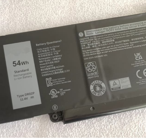 Hot-sell DR02P New 54Wh 4623mAh 3-Cell 11.4V Laptop Battery Compatible for Dell Latitude 5440/5540/5550 Precision 3480/3490