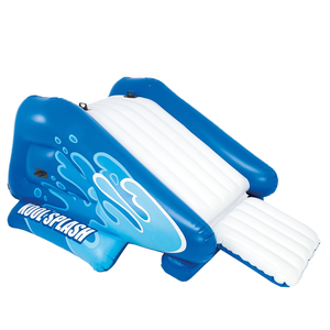 Tobogán Acuático <span class=keywords><strong>Inflable</strong></span> <span class=keywords><strong>Intex</strong></span> Kool Splash Azul para Niños, Juguete de PVC Personalizado para Uso en Interiores/Exteriores, Jardín y Hogar, Capacidad de 100 kg - Product Image 4