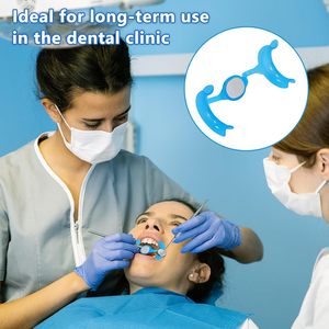 Retractor Bucal Dental con Espejo, Abridor de Boca para Blanqueamiento y Reparación Dental, Protector Labial en Forma de M, Suministros Dentales, 10 Unidades - Product Image 6