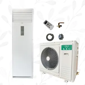 Aire acondicionado de pie refrigeración calefacción 48000btu aire acondicionado soporte de suelo de aluminio 12.5KW refrigeración rápida 4TON enfriador de aire