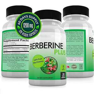 1200mg Berberine HCL capsules voor volwassenen ter ondersteuning van de immuun- en spijsverteringsgezondheid met antioxidatieve eigenschappen - Product Image 1