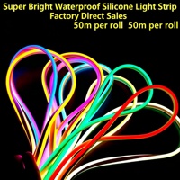 Tira de Luz LED de Silicona Flexible a Prueba de Agua IP65 de 6 mm y 8 mm, Luces de Neón Suaves para Publicidad Exterior, Proyecto de Letreros Personalizados