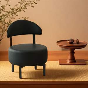 Sillón Giratorio Individual con Respaldo para Sala de Estar, Dormitorio o Descanso - Product Image 3