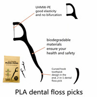 Cure-dents en PLA écologique, nettoyeurs interdentaires multi-types, emballage en boîte de papier kraft, outils d'hygiène bucco-dentaire pour la maison